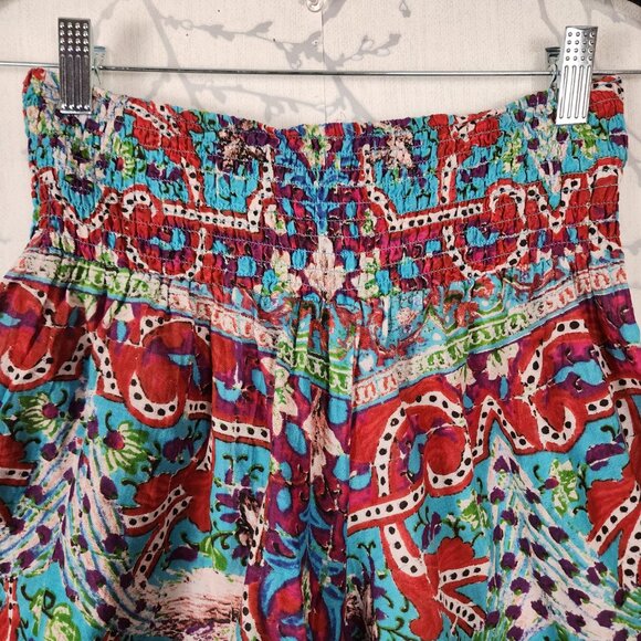 Antica Sartoria Giacomo Cinque Colorful Artsy Wide Leg Flowy Pants - Picture 4 of 7